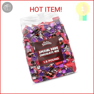 Assorted Dark Chocolate Candy Variety Mix - 1.5 Pound Bulk Assorted Dark Chocola
