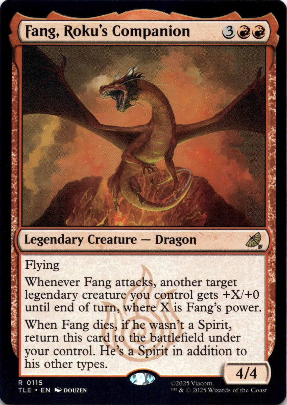 Fang, Roku's Companion Avatar: The Last Airbender Magic MTG NM