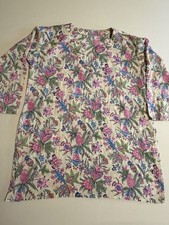 Size Medium Women Soft Lightweight 100 Indian Cotton Floral Print Kurti Tunic