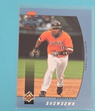 2005 Donruss Team Heroes Showdown Blue #48 Miguel Tejada BASEBALL Card 4F
