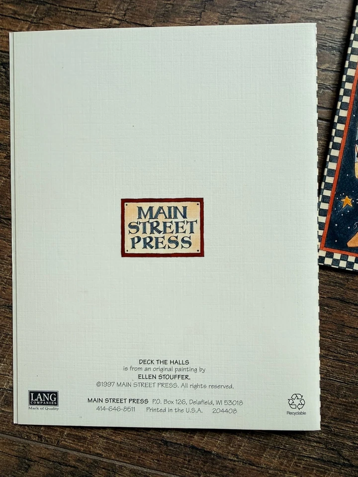 31 vtg Lang Christmas Card Lot Angels Santa Children Folk Art 1990’s - Image 3 of 4