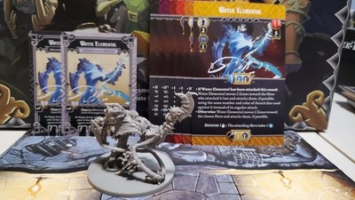 Massive Darkness Elementals Water Elemental with MD2 Cards