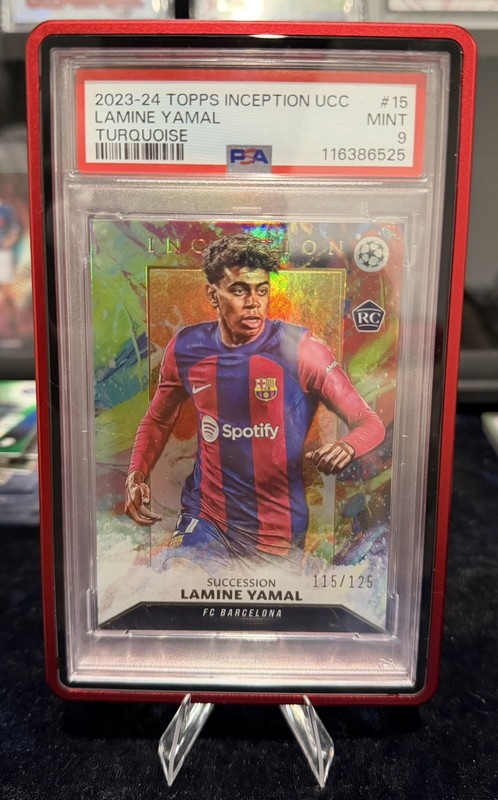 2023-24 Topps Inception Uefa - Succession Lamine Yamal #15 Turquoise /125 (RC)
