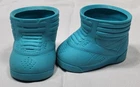 Vintage Cabbage Patch Kids Shoes Blue Sneakers Hard Plastic Boots High Top 1983