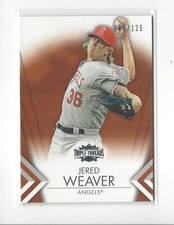 2012 Topps Triple Threads Amber #72 Jered Weaver Angels /125 