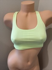 Lululemon Energy Longline Bra Medium Support Neon Green size 4
