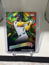 Topps Chrome 2025 Jackson Chourio Brewers Future Stars Green Refractor #FS-4 /99