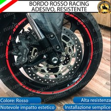 CONTORNO PROFILO ROSSO BORDO ADESIVO RUOTE CERCHI PER HONDA TRANSALP XL 650V