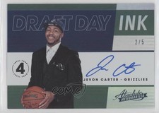 2018 Panini Absolute Memorabilia Draft Day Ink Level 4 2/5 Jevon Carter Auto vf5