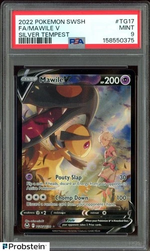 2022 Pokemon SWSH Silver Tempest #TG17 FA Mawile V PSA 9 MINT