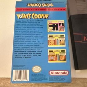 Nintendo Yoshi's Cookie Nintendo NES w/ Manual NTSC-U/C Puzzle 1993 CIB