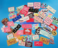 25 pcs. Random Mix High-Quality Med/Lrg Sew/Iron-On Patches Embroidered Hat