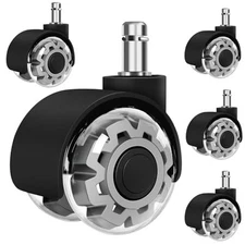Office Chair Wheels Casters Replacement, 2 Inch Desk Chair Wheels for Grey