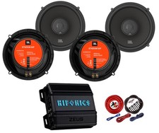 4X JBL Stadium 62F 6.5" Speakers  Hifonics 750W 4-Ch Car Audio Amplifier 4 Kit