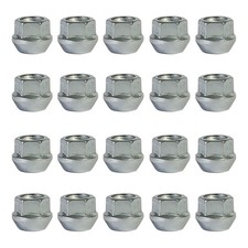 20 Radmuttern Kegelbund 60° M12x1,25 mm silber für Suzuki Aerio RH42 Aerio AWD R