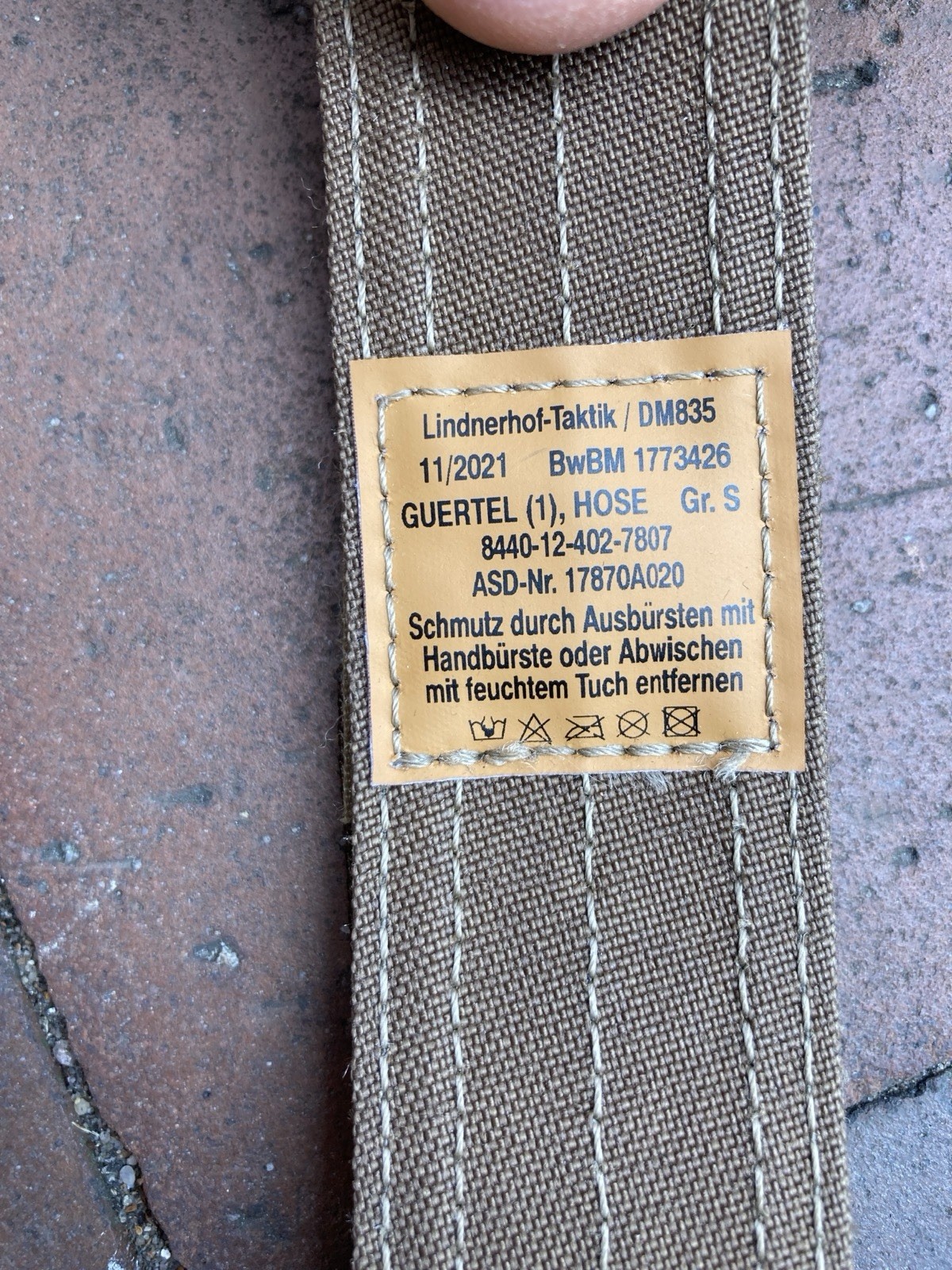 Lindnerhof Taktik Hosengürtel Gr. S (MOBAST IDZ KSK) Bundeswehr 