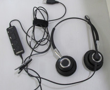 Jabra BIZ 2400 II Duo Headset Noise Cancelling Mic Model HSC021 w/case