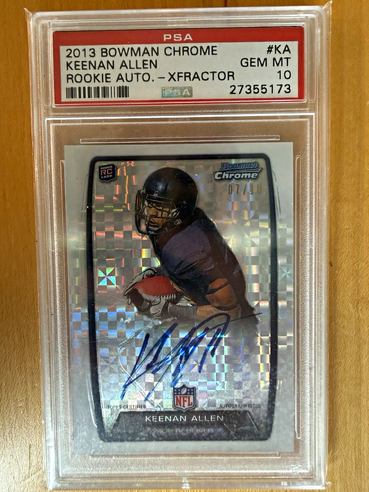 Keenan Allen Bowman Chrome Rookie Autograph #KA X-Fractor