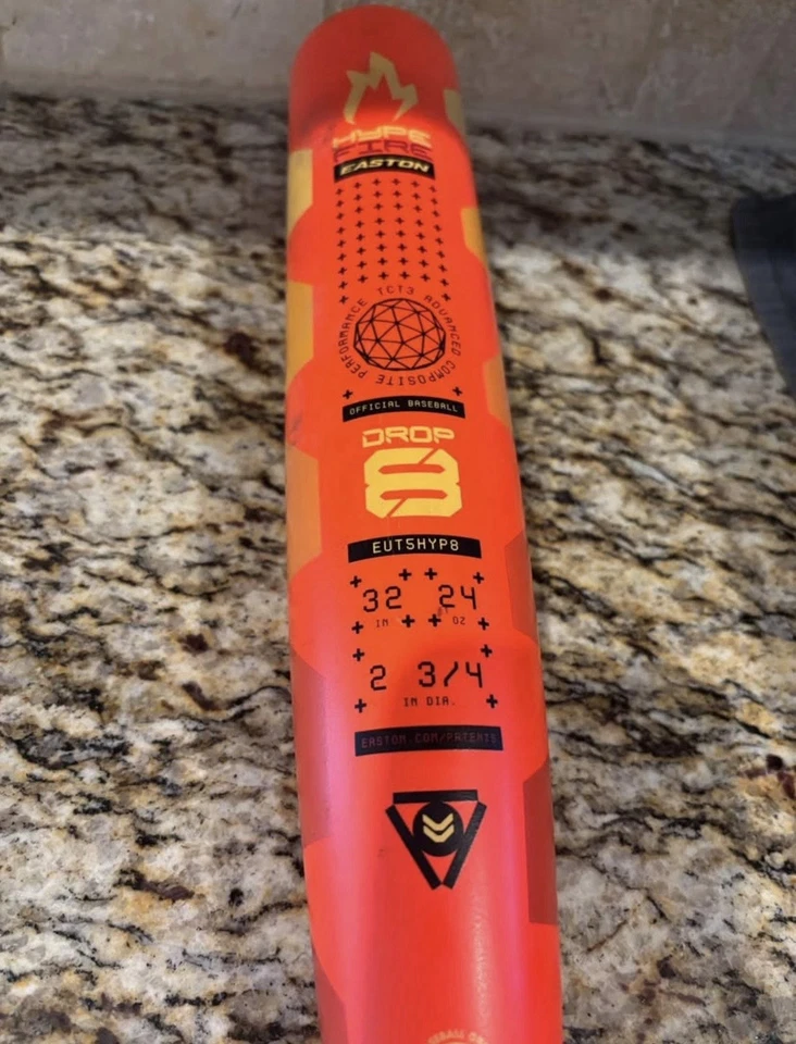 Bate de béisbol Easton Hype Fire USSSA 32"/24 OZ. 8" Foto 3 de 3