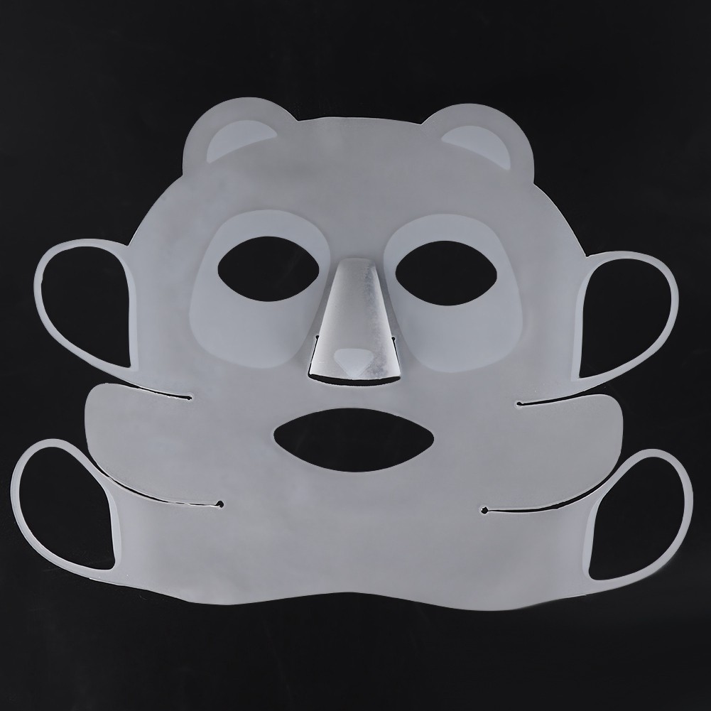 Reusable Panda Ear Hook Silicone Facial Mask Cover Prevent Serum Evaporation BLW