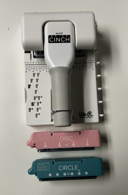 We R Memory Keepers Multi Cinch Book Binding Machine Disc & Circle Punch Tool