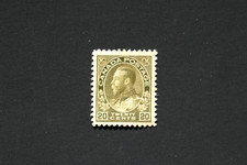 Canada #119iv  20c OG MH-F/VF Olive Green King George V 