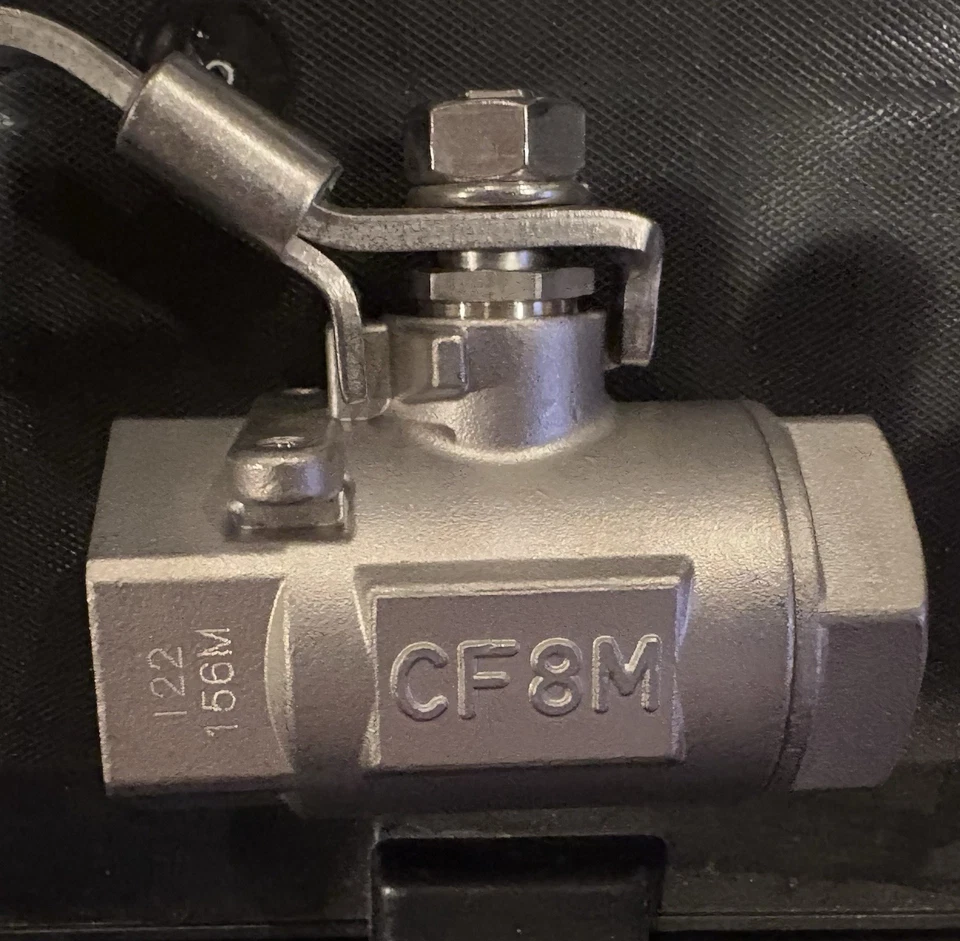 Jamesbury Series 100 1” SS Ball valve 122 156M CF8M 2000 WOG - Image 3 of 4