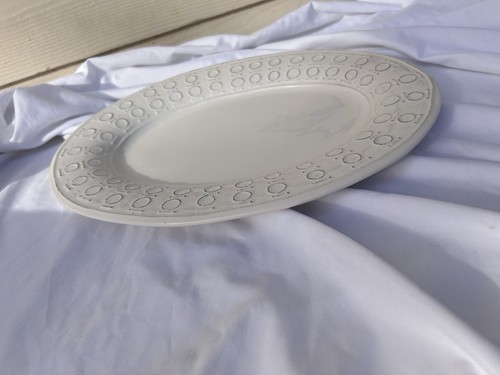 VIETRI Forte Oval Serving Platter 15" Handcrafted Italy Minimalist Geometric - Picture 8 of 11