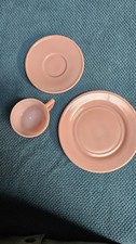 Vintage Yellow Hazel Atlas Little Hostess 3 Piece Tea Set Pastelware
