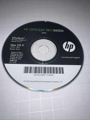 Hp Officejet PRO 8500A A910 Printer Software Driver CD DVD only Windows & MAC