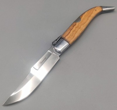 Albainox Messer Teja Olivo Taschenmesser 3Cr13MoV Stahl Olivenholzgriff 