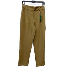 Halara Women's Khaki High Waisted Tapered Work Pants Size Small