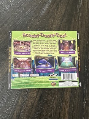 PlayStation 1 PS1 Back Cover Art Only Scooby-Doo And The Cyber Chase 