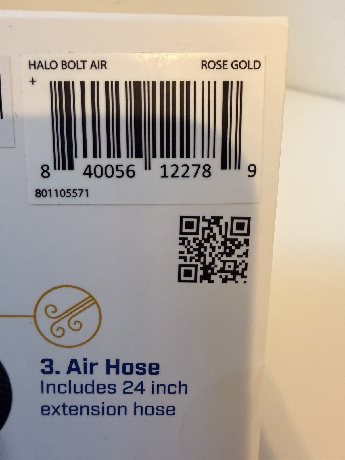 HALO Bolt Air 58830 Portable Car Battery Jumper 100 PSI Air Compressor ROSE GOLD