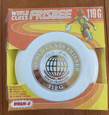 Vintage Wham-O 1978 Frisbee World Class 119 G White World Champions NIB