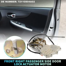 Front Right Door Lock Actuator Motor with Cable for Honda Civic No.72110S04A02