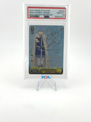 2024 WEISS SCHWARZ SILVER SIG #E003 REASON TO GO ON A JOURNEY, HIMMEL PSA 10
