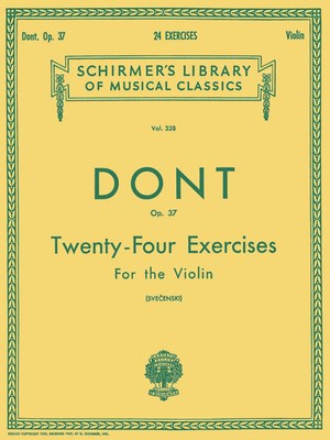 24 Exercises, Op 37 | Schirmer Library of Classics Volume 328 Violin Method