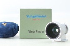  BOXED MINT  Voigtlander 28mm Viewfinder M S View Finder Silver from JAPAN