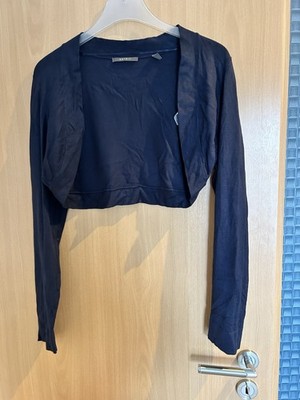 Esprit Bolerojacke Damen Dunkelblau Größe XXL Strickjacke Feinstrick Neuwertig