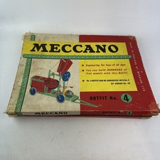 Vintage Meccano Outfit No. 4 Build Set 