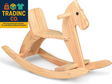 Rocking Horse Wooden Ride on Toy for Kids Classic Design Rocking Horse with Peda