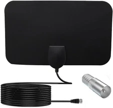 TV Antennas, HD Digital Antenna for Smart Indoor, 360°Signal Black 