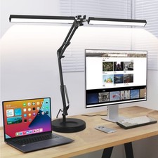 2-in-1 LED Desk Lamp, 24W Brightestwith Table Lamp with Clamp, Desk Light wit...