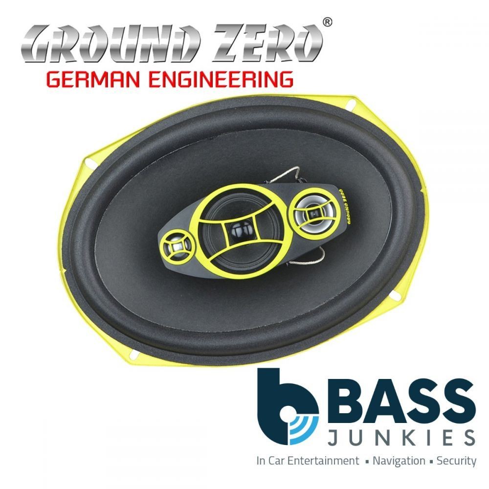 Ground Zero GZCF 7104XSPL - 7""x10"" 600 Watts 4 Way Parcel Shelf Car Speakers