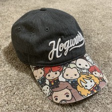 Harry Potter Hogwarts Hat Baseball Cap Embroidered Chibi Cartoon Brim Adult OSFM