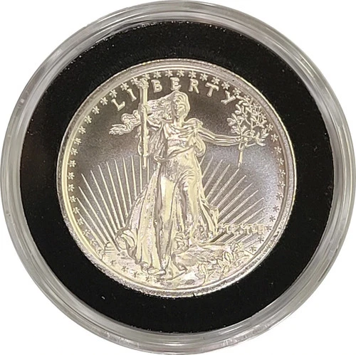 1907 Saint Gaudens Amazing High Relief 1oz .999 Silver Proof-Like Bullion Round