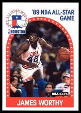 James Worthy 1989-90 Hoops #219 Los Angeles Lakers AutographDen
