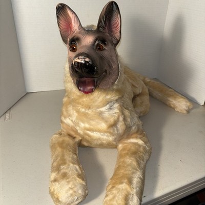 My Toy 1967 Vintage Rubber-Face German Shephard Rin Tin Tin