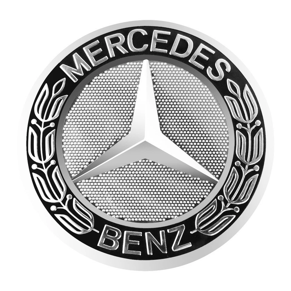 4 x Wheel Center Hub Caps Black Wreath Fit Mercedes/Benz Most Models 75mm/2.95in - Изображение 4 из 4